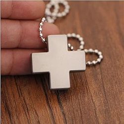 Evangelion Merch: EVA Katsuragi Misato Metal Cross Pendant