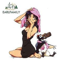 Evangelion Stikers - Misato Katsuragi Sexy Vinyl Car Sticker