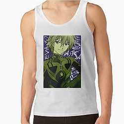 Evangelion Tank Tops - Kaworu Nagisa Vintage Tank Top EVA Merch