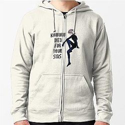 Evangelion Zipped Hoodies - Kaworu Nagisa Zipper Hoodie