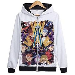 Evangelion Zipped Hoodies - Shinji Ikari Center Zipper Hoodie