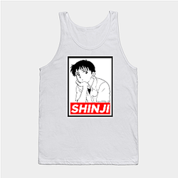 Evangelion Tank Tops - Shinji Ikari Potriat Tank Top EVA Merch