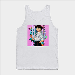 Evangelion Tank Tops - Shinji Ikari Vintage Tank Top EVA Merch