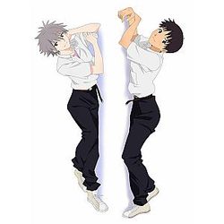 Evangelion Dakimakura - Nagisa Kaworu And Ikari Shinji Pillow Cover Dakimakura