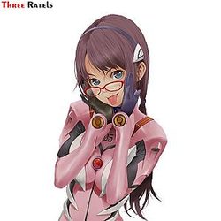 Evangelion Stikers - Mari Makinami Potrait Vinyl Sticker