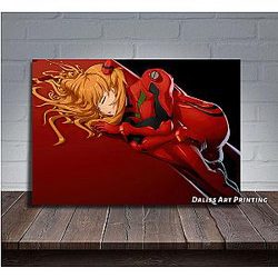 Evangelion Posters - Evangelion Asuka Prints Wall Art EVA Merch