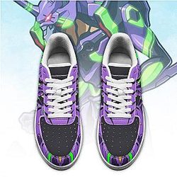 Evangelion Shoes - Unit-01 Air Force Sneakers EVA Merch