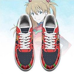 Evangelion Shoes - Asuka Langley Shikinami Air Force Sneakers EVA Merch