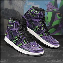 Evangelion Shoes - Unit-01 Jordan Sneakers EVA Merch