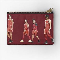 Evan Mobley, Donovan Mitchell, Darius Garland, Jarrett Allen Zipper Pouch