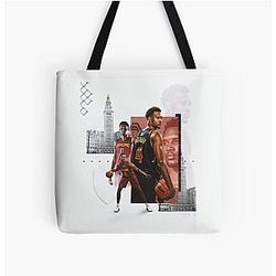 Evan Mobley 4 Basketball All Print Tote Bag