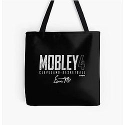 Evan Mobley Elite Signatures All Over Tote Bag