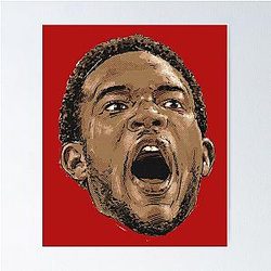 Evan Mobley Scream Poster