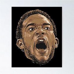 Evan Mobley Scream Poster