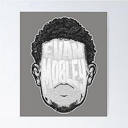 Evan Mobley Player Silhouette Poster