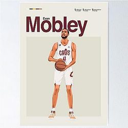 Evan Mobley Basketball Art - Cleveland Cavaliers Rising Star Poster