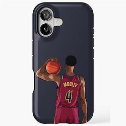 Evan Mobley Vector Back iPhone Tough Case