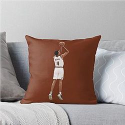 Evan Mobley Basketball Throw Pillow