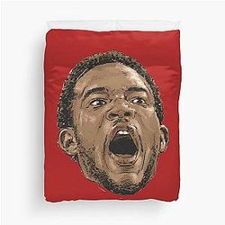 Evan Mobley Scream Duvet Cover