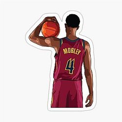Evan Mobley Vector Back Sticker