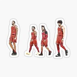 Evan Mobley Donovan Mitchell Darius Garland Jarrett Allen Sticker