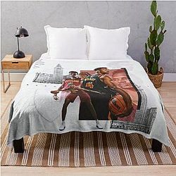 Evan Mobley Basketball Throw Blanket