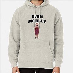 Evan Mobley Mob Psycho art style Pullover Hoodie