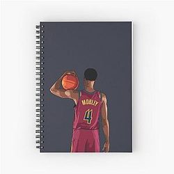 Evan Mobley Vector Spiral Notebook
