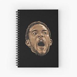 Evan Mobley Scream Spiral Notebook