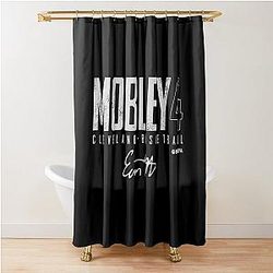 Evan Mobley Elite Signatures Shower Curtain