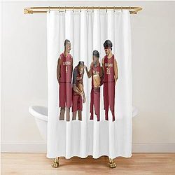 Evan Mobley & Donovan Mitchell & Darius Garland Jarrett Allen Shower Curtain