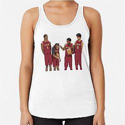 Evan Mobley Donovan Mitchell Darius Garland Jarrett Allen Racerback Tank Top
