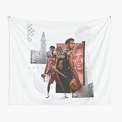 Evan Mobley Basketball Tapestry