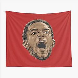 Evan Mobley Scream Tapestry