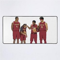 Evan Mobley Donovan Mitchell Darius Garland Jarrett Allen Desk Mat