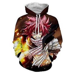 Fairy Tail Hoodies - Natsu Manga Dragneel   Printed Hoodie IPW