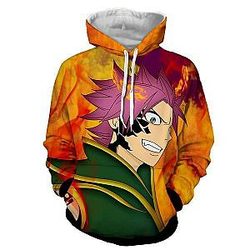 Fairy Tail Hoodies - Zeref VS Natsu Dragneel  Pullover Hoodie IPW