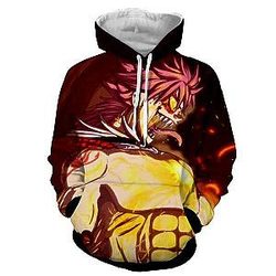 Fairy Tail Hoodies - Natsu Son Of Dragon Dragneel Designed    Hoodie IPW