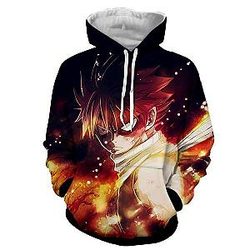 Fairy Tail Hoodies - Natsu Angry Face  Hoodie IPW