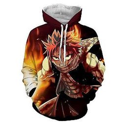 Fairy Tail Hoodies - Dragon Son Natsu  Hoodie IPW