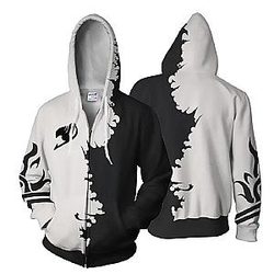 Fairy Tail Hoodies - Magnolia Color Crossover  Emblem Zip Up Hoodie IPW