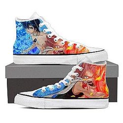 Fairy Tail Shoes - Magnolia Customized Natsu VS Zeref Gray  Shoes IPW