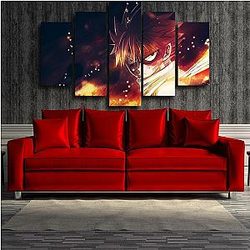 Fairy Tail Wall Arts - 3D Printed Angry Natsu  Canvas IPW