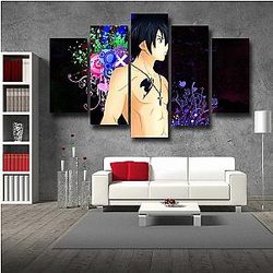 Fairy Tail Wall Arts - Gray Fullbuster Black  Canvas IPW