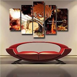 Fairy Tail Wall Arts - Natsu Dragneel Face  Canvas IPW