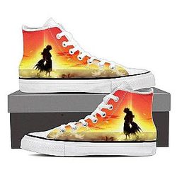 Fairy Tail Shoes - Lucy and Natsu Magnolia Customized    Sneaker Shoes IPW