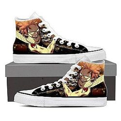 Fairy Tail Chaussures - Marron Magnolia Personnalisé Angry Natsu Sneaker Shoes IPW