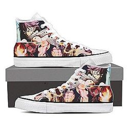 Fairy Tail Shoes - Magnolia Customized Dragneel Natsu  Shoes IPW