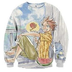 Fairy Tail Sweatshirts - Natsu and Happy  Sweatshirt IPW