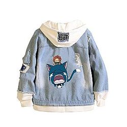 Japanese Anime Fairy Tail Jacket - Kawaii Casual Denim Jackets